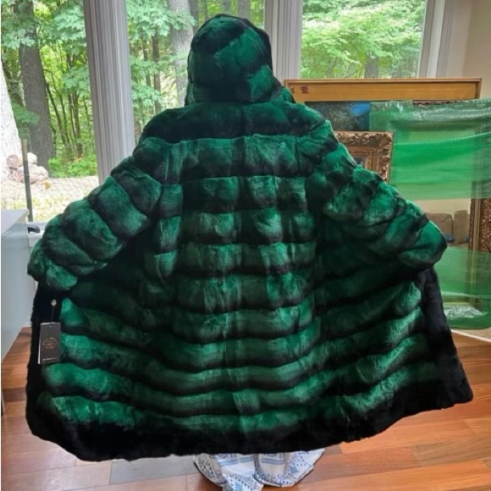 NEW ROYAL REX COAT WITH HOOD
AUTHENTIC 100% AUTHENTIC FUR ⭐️ - Picture 1 of 13
